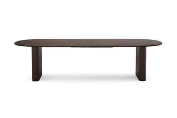 Noira Rektangulär Utdragbar Matgrupp 220-320 cm – Matbord med 6 Filip Matstolar i Trä med Rökt Ek-utseende - Mörkbrun - Möbler - Bord & matgrupper - Matgrupper