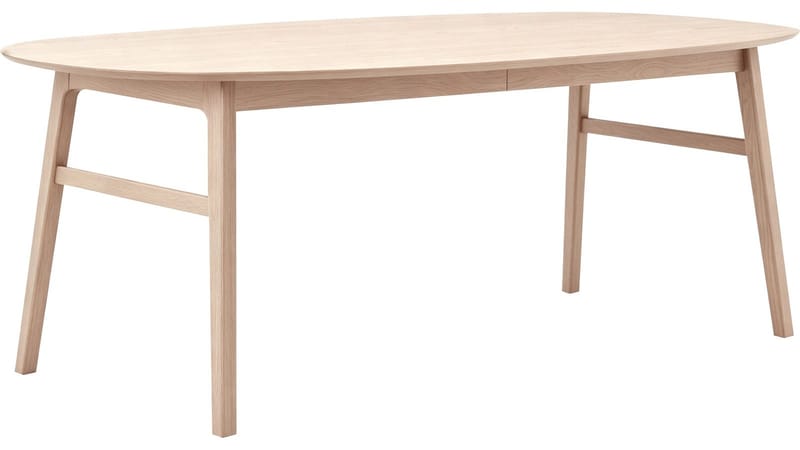 Nordal Matbord Förlängningsbar 105x205-305 cm, Vitpigmenterad