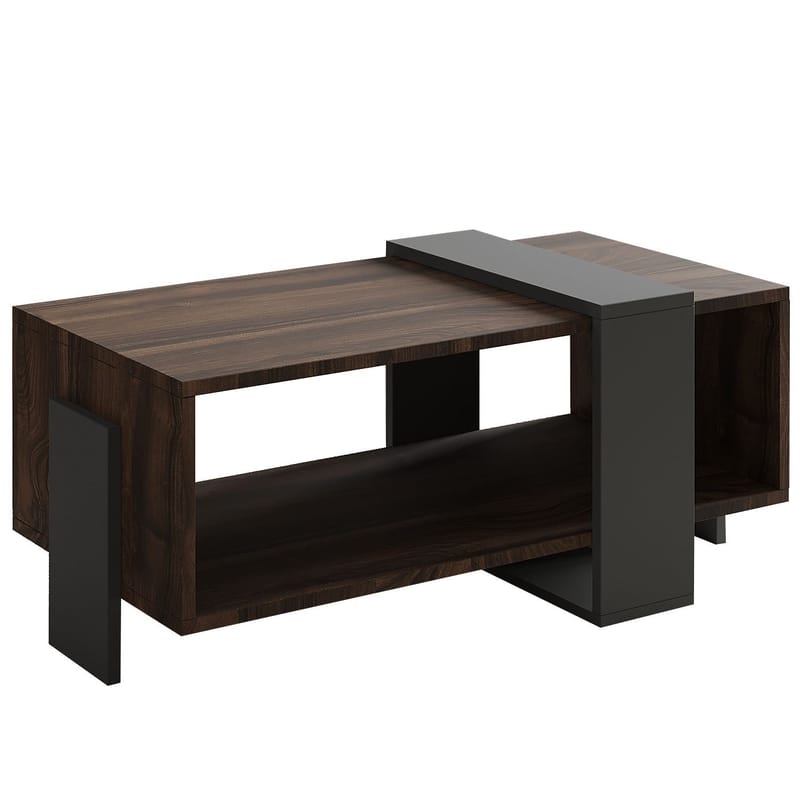 Norell Soffbord 90x40x49 cm - Valnöt och antracit - Möbler - Bord & matgrupper - Soffbord