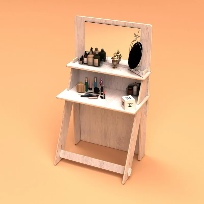 Norena Sminkbord 85 cm - Naturträ - Möbler - Bord & matgrupper - Sminkbord & toalettbord - Sminkbord med spegel