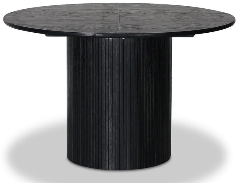 Nova förlängningsbart runt matbord Ø115-160 cm - Svartbetsad ek - Svartbetsad Ek - Möbler - Bord & matgrupper - Matbord & köksbord
