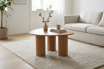 Nova Soffbord Triangelformat 85 cm - Ek - Möbler - Bord & matgrupper - Soffbord