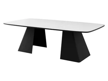 Novaj Matbord förlängningsbart 180-256 cm - Svart, vit (marmor) - Möbler - Bord & matgrupper - Matbord & köksbord