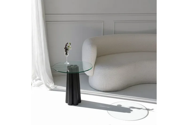 Novera Soffbord 50 cm - Transparent/Svart - Möbler - Bord & matgrupper - Soffbord