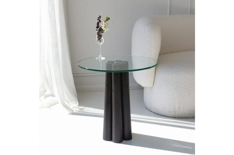 Novera Soffbord 50 cm - Transparent/Svart - Möbler - Bord & matgrupper - Soffbord