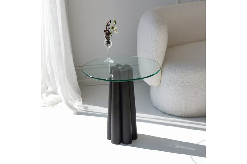Novera Soffbord 50 cm - Transparent/Svart - Möbler - Bord & matgrupper - Soffbord