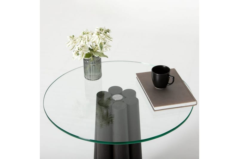 Novera Soffbord 50 cm - Transparent/Svart - Möbler - Bord & matgrupper - Soffbord