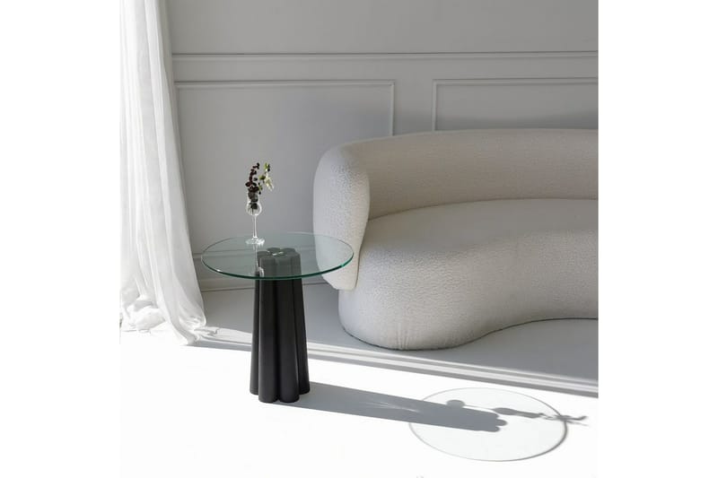 Novera Soffbord 50 cm - Transparent/Svart - Möbler - Bord & matgrupper - Soffbord