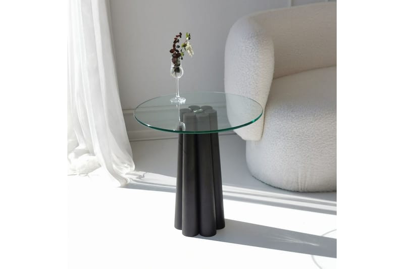 Novera Soffbord 50 cm - Transparent/Svart - Möbler - Bord & matgrupper - Soffbord