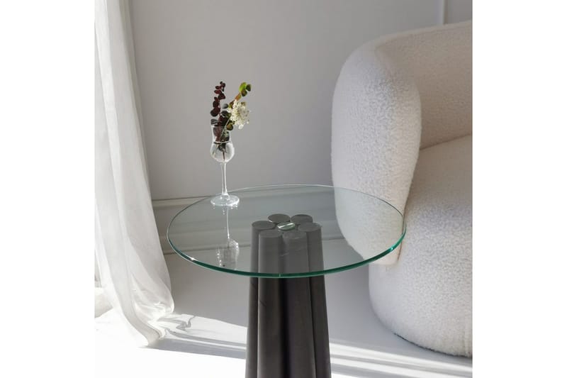 Novera Soffbord 50 cm - Transparent/Svart - Möbler - Bord & matgrupper - Soffbord