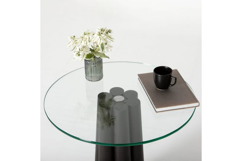 Novera Soffbord 50 cm - Transparent/Svart - Möbler - Bord & matgrupper - Soffbord