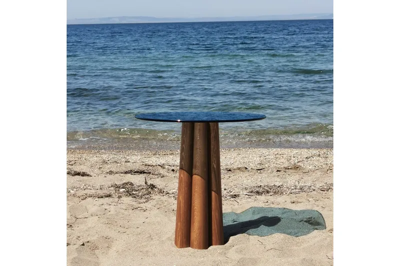 Novera Soffbord 50 cm - Valnöt/Blå - Möbler - Bord & matgrupper - Soffbord