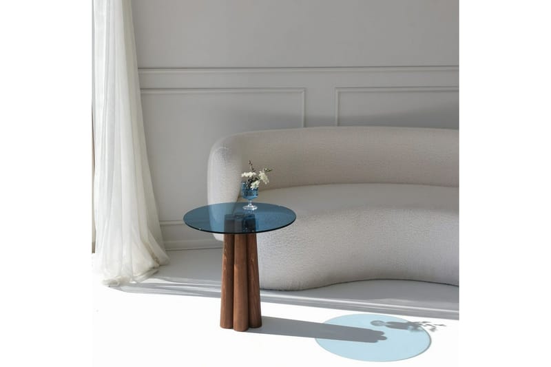 Novera Soffbord 50 cm - Valnöt/Blå - Möbler - Bord & matgrupper - Soffbord