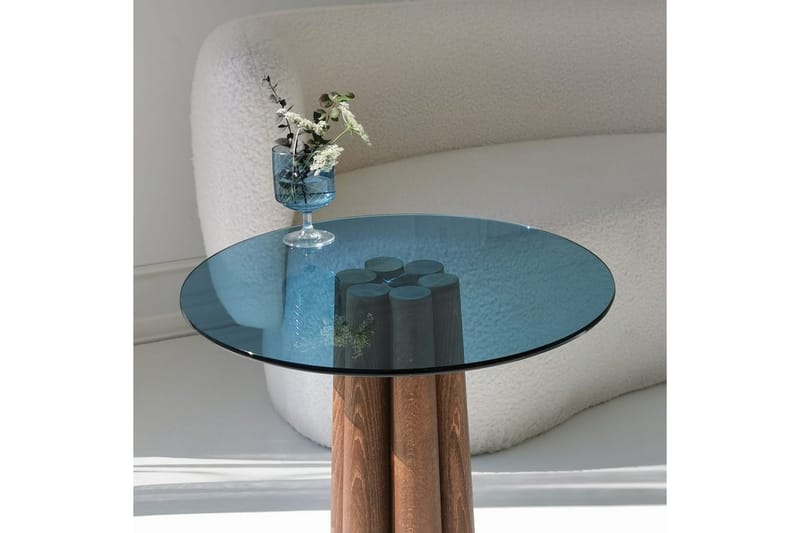 Novera Soffbord 50 cm - Valnöt/Blå - Möbler - Bord & matgrupper - Soffbord