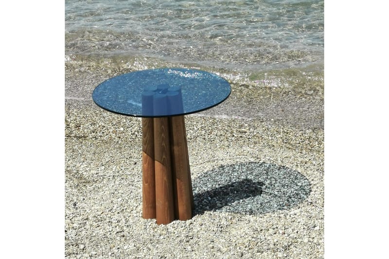 Novera Soffbord 50 cm - Valnöt/Blå - Möbler - Bord & matgrupper - Soffbord