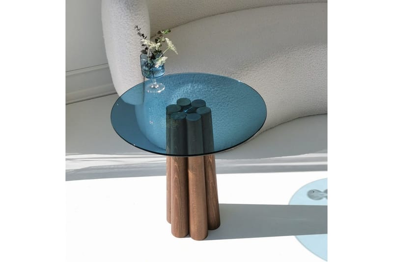 Novera Soffbord 50 cm - Valnöt/Blå - Möbler - Bord & matgrupper - Soffbord