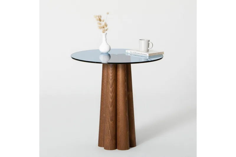 Novera Soffbord 50 cm - Valnöt/Blå - Möbler - Bord & matgrupper - Soffbord