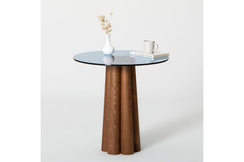 Novera Soffbord 50 cm - Valnöt/Blå - M öbler - Bord & matgrupper - Soffbord