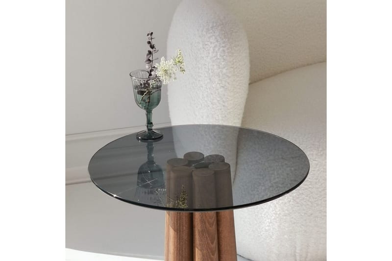 Novera Soffbord 50 cm - Valnöt/Mörkgrå - Möbler - Bord & matgrupper - Soffbord