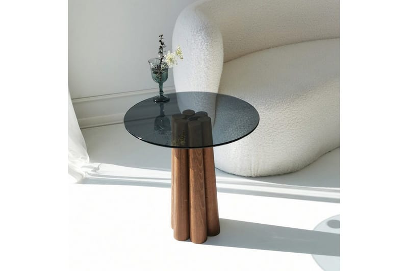 Novera Soffbord 50 cm - Valnöt/Mörkgrå - Möbler - Bord & matgrupper - Soffbord