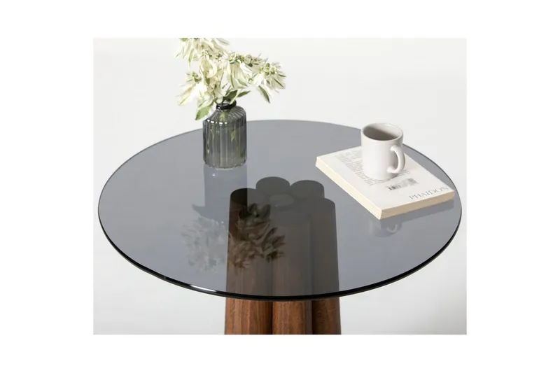 Novera Soffbord 50 cm - Valnöt/Mörkgrå - Möbler - Bord & matgrupper - Soffbord