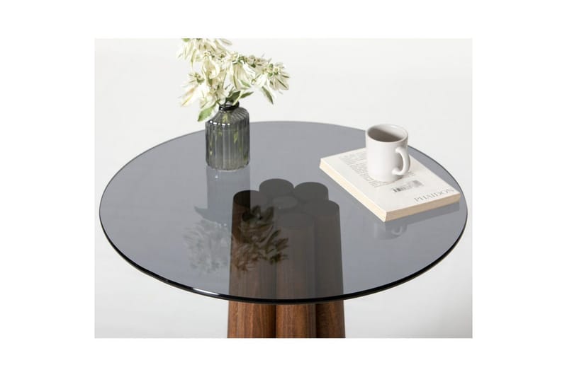 Novera Soffbord 50 cm - Valnöt/Mörkgrå - Möbler - Bord & matgrupper - Soffbord