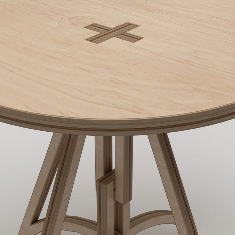 Nurena Matbord 75 cm - Naturligt trä - Möbler - Bord & matgrupper - Matbord & köksbord