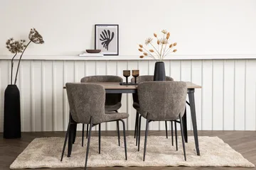 Ochovi Matgrupp  140 cm Rektangulär med 4 Manjetor stolar - Beige - Möbler - Bord & matgrupper - Matgrupper