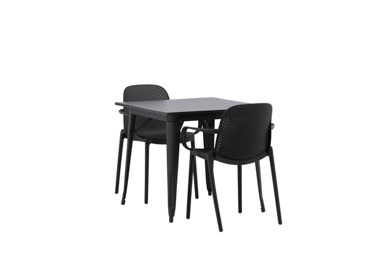 Ochovi Matgrupp  80 cm Rektangulär med 2 Baltio stolar - Svart - Möbler - Bord & matgrupper - Matgrupper