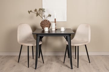 Ochovi Matgrupp  80 cm Rektangulär med 2 Bennie stolar - Beige - Möbler - Bord & matgrupper - Matgrupper
