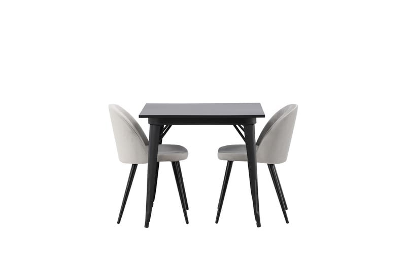 Ochovi Matgrupp  80 cm Rektangulär med 2 Sedavi stolar - Svart - Möbler - Bord & matgrupper - Matgrupper