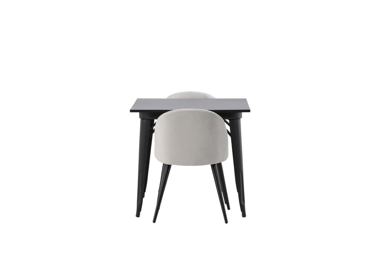 Ochovi Matgrupp  80 cm Rektangulär med 2 Sedavi stolar - Svart - Möbler - Bord & matgrupper - Matgrupper