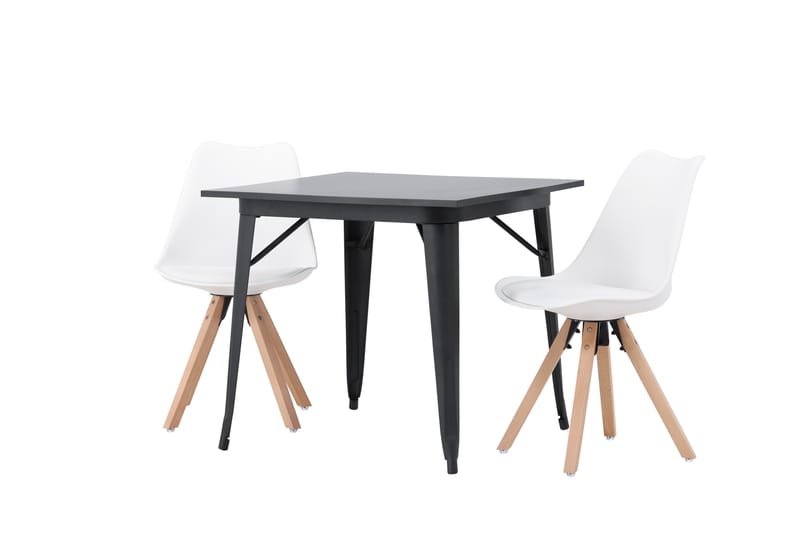 Ochovi Matgrupp  80 cm Rektangulär med 2 Zeno stolar - Svart - Möbler - Bord & matgrupper - Matgrupper