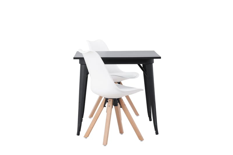 Ochovi Matgrupp  80 cm Rektangulär med 2 Zeno stolar - Svart - Möbler - Bord & matgrupper - Matgrupper