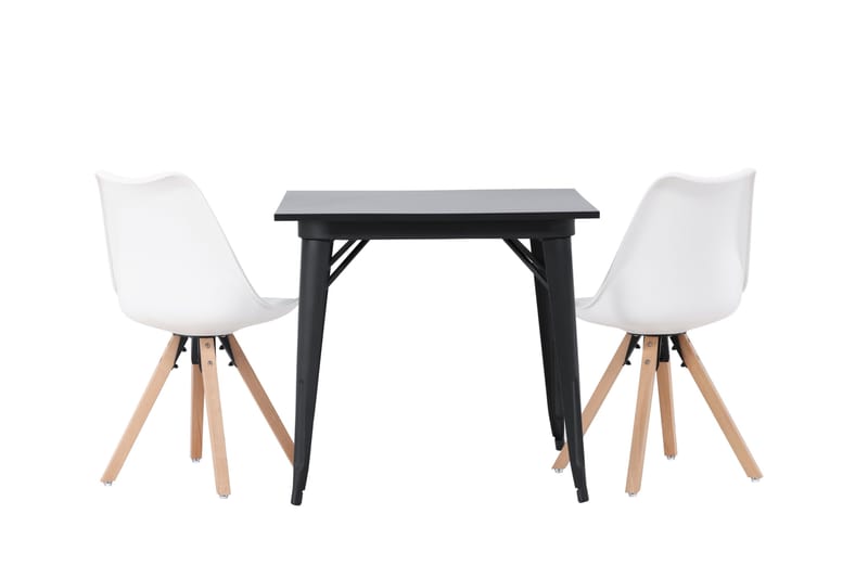 Ochovi Matgrupp  80 cm Rektangulär med 2 Zeno stolar - Svart - Möbler - Bord & matgrupper - Matgrupper