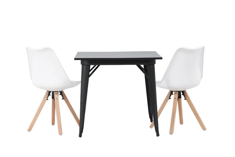 Ochovi Matgrupp  80 cm Rektangulär med 2 Zeno stolar - Svart - Möbler - Bord & matgrupper - Matgrupper