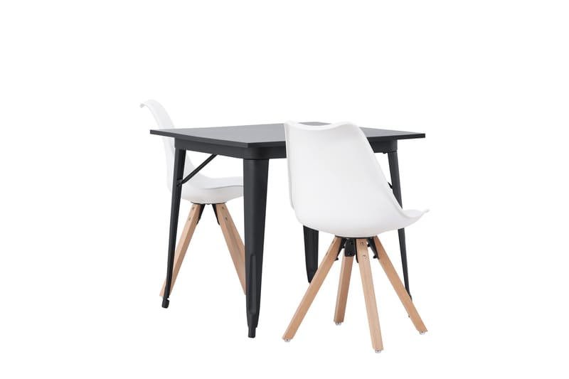 Ochovi Matgrupp  80 cm Rektangulär med 2 Zeno stolar - Svart - Möbler - Bord & matgrupper - Matgrupper