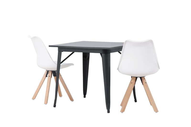 Ochovi Matgrupp  80 cm Rektangulär med 2 Zeno stolar - Svart - Möbler - Bord & matgrupper - Matgrupper