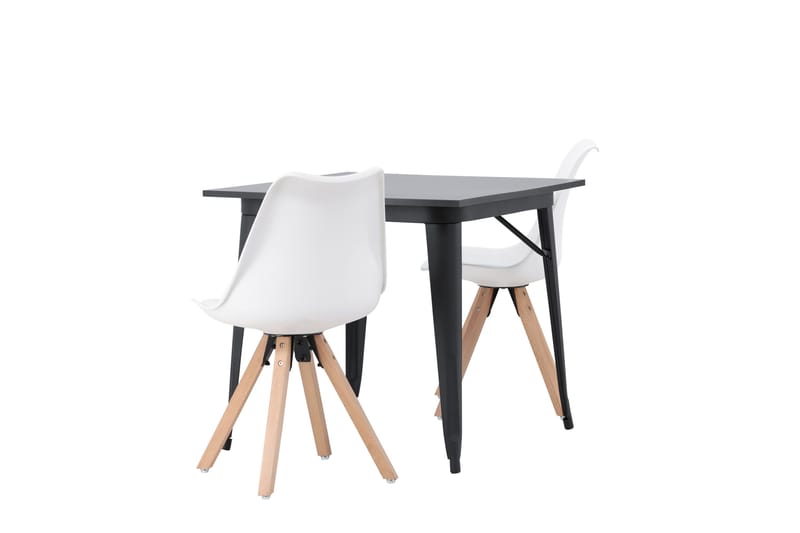 Ochovi Matgrupp  80 cm Rektangulär med 2 Zeno stolar - Svart - Möbler - Bord & matgrupper - Matgrupper