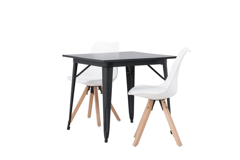 Ochovi Matgrupp  80 cm Rektangulär med 2 Zeno stolar - Svart - Möbler - Bord & matgrupper - Matgrupper