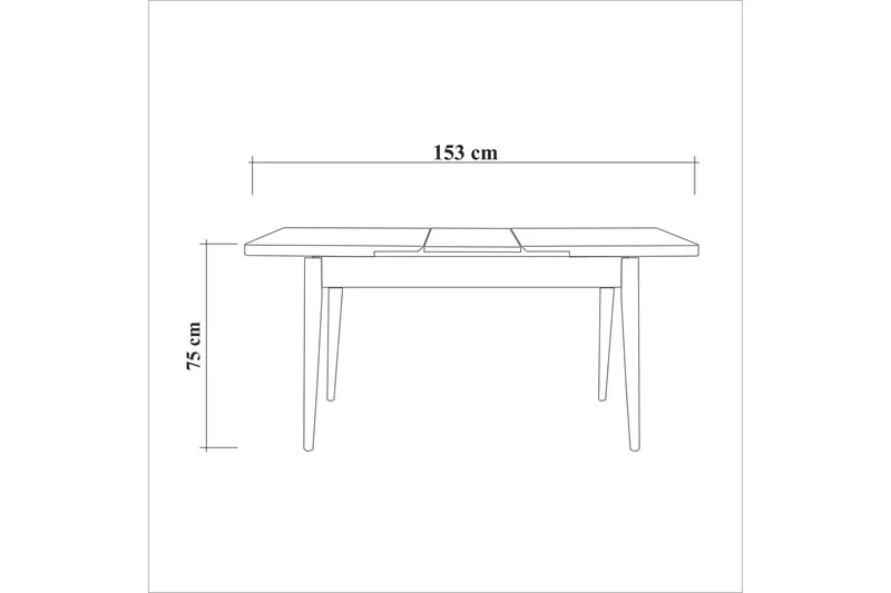 Oliver Matbord 120x75 cm Vit - Hanah Home - Möbler - Bord & matgrupper - Matbord & köksbord