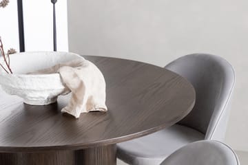 Olivero Matgrupp  110 cm Rund med 4 Sedavi stolar - Grå - Möbler - Bord & matgrupper - Matgrupper