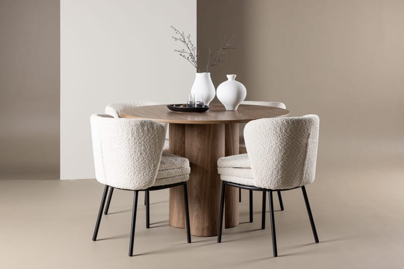 Olivia Matbord 110 cm med 4 Agnes Matstol