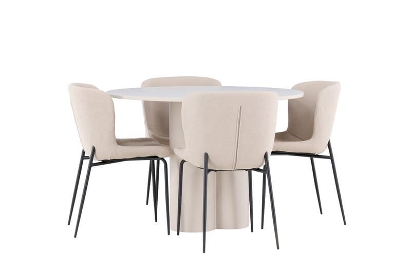 Olivia Matbord 110 cm med 4 Modesto Matstol - Möbler - Bord & matgrupper - Matgrupper