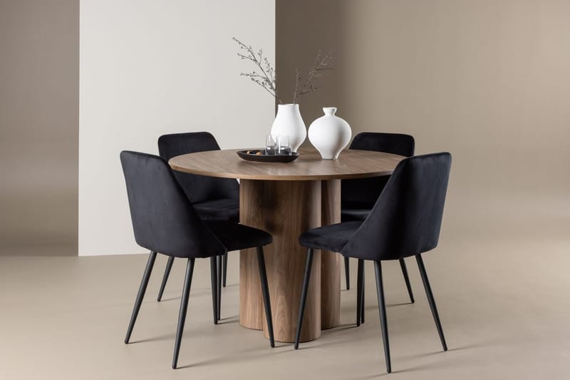 Olivia Matbord 110 cm med 4 Night Matstol