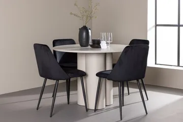 Olivia Matbord 110 cm med 4 Night Matstol - Möbler - Bord & matgrupper - Matgrupper