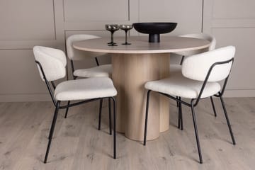 Vit - Vit, beige och svart