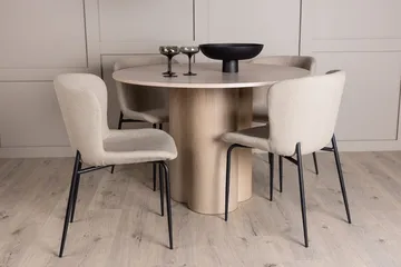 Vit - Mocca, grå, svart, beige