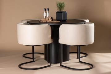 Svart - Beige, svart