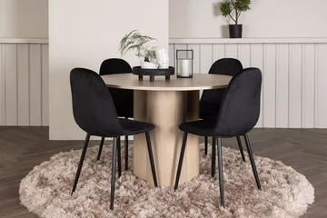 Vit - mocca, svart